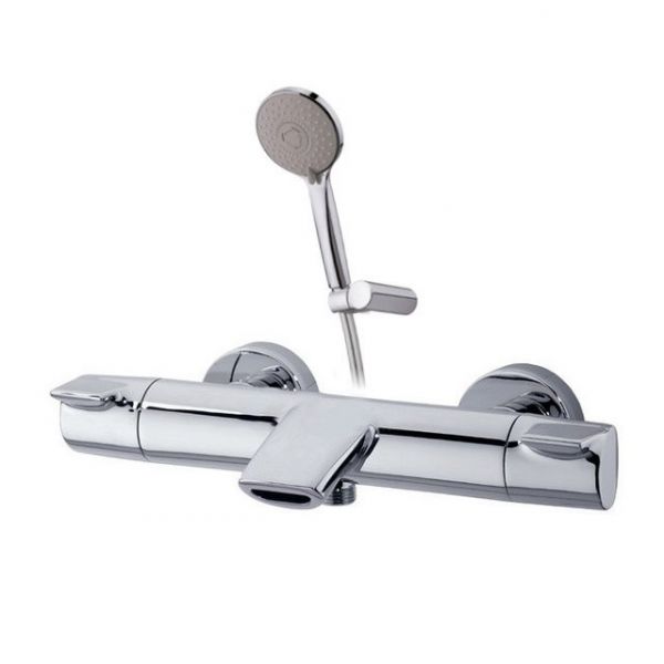 Змішувач із термостатом двовентильний GRB Premier для ванни з душем хром 50215500
