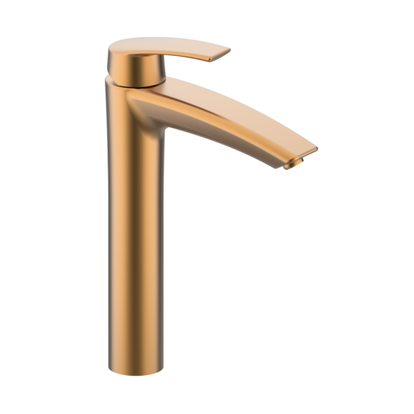 Високий одноважільний змішувач для раковини GRB Premier 50545555 PVD