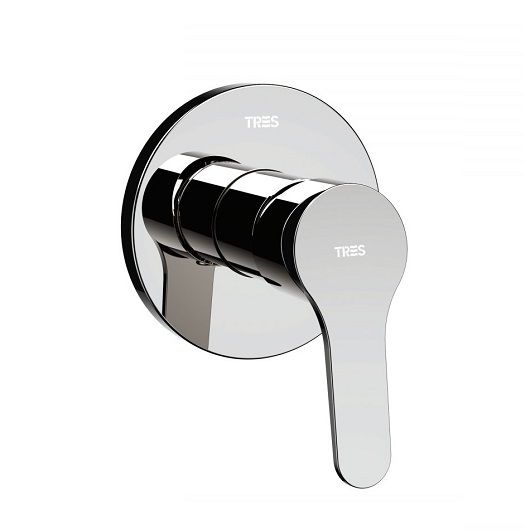 Набір  Змішувач для душу Tres Base  Верхній душ Grohe New Tempesta 100 з кронштейном, хром 21517701G