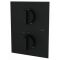 Змішувач з термостатом прихований (вбудований) GRB Kala Black чорний 60120601