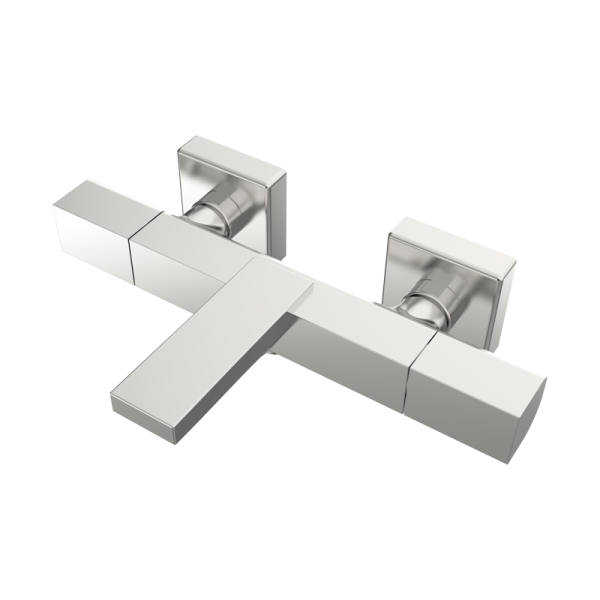 Змішувач для душу з термостатом, відкритий настінний монтаж, PVD EterNice Stainless Steel, GRB Kala 60210693