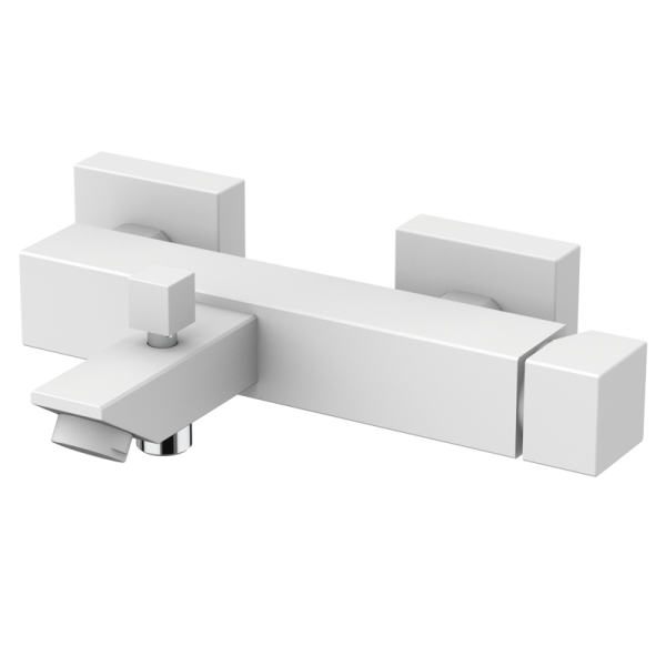 Одноважільний змішувач для ванни, відкритий настінний монтаж, колір білий, GRB Kala 60224602