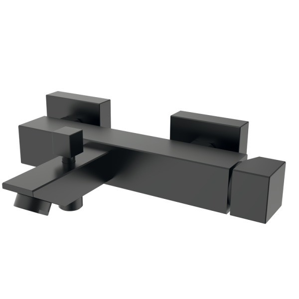 Одноважільний змішувач для ванни, відкритий настінний монтаж, PVD EterNice Metal Black, GRB Kala 60224692