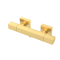 Змішувач для душу з термостатом, відкритий настінний монтаж, PVD EterNice Brushed Gold, GRB Kala 60310688