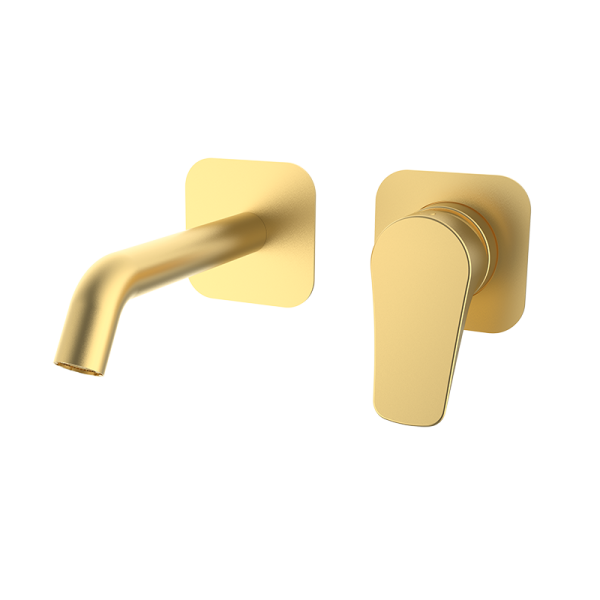 Змішувач вбудованого монтажу для раковини GRB 66534688 золото вилив 200 mm PVD