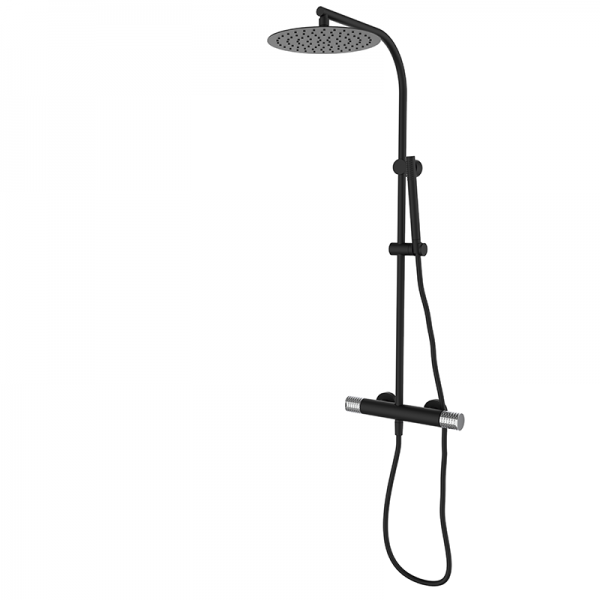 Душова система GRB Aura з двовентильним змішувачем чорний 75499752XL