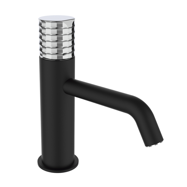 Змішувач для раковини GRB Aura одновентильний з донним клапаном чорний 75512752