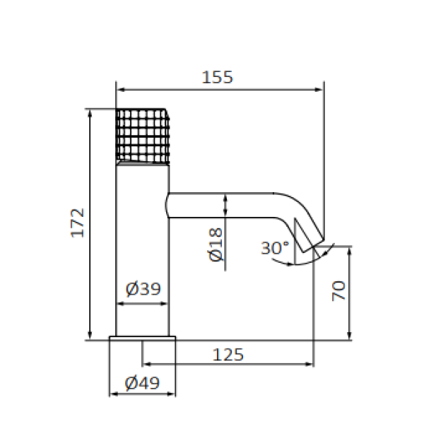 Змішувач для умивальника GRB Aura Brushes Gold PVD 75510788