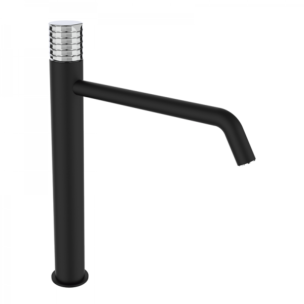 Змішувач для раковини GRB Aura XXL одновентильний з донним клапаном чорний 75513752