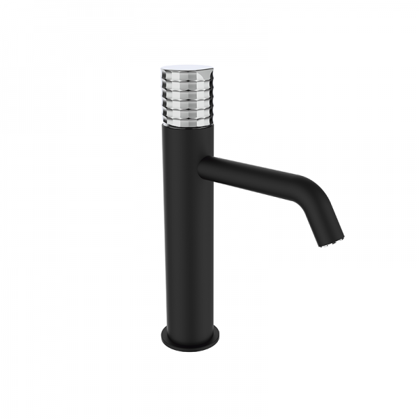 Змішувач для раковини GRB Aura XL одновентильний з донним клапаном чорний 75531752