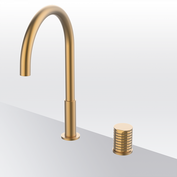 Стаціонарний змішувач для раковини Aura Isola, GRB EterNice Kitchens, колір бронза 75830755 PVD