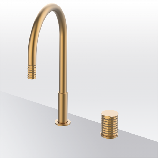 Змішувач для раковини Aura Isola, GRB EterNice Kitchens, колір бронза 75850755 PVD