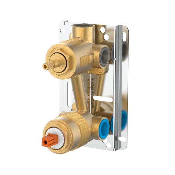 Вбудований змішувач прихованого монтажу 3 споживачі GRB Kala PVD EterNice Brushed Gold 60445288