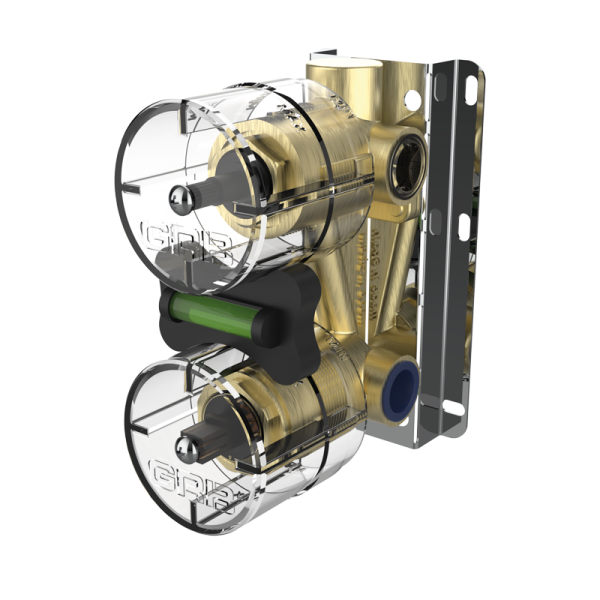 Вбудований змішувач прихованого монтажу 2 споживачі GRB Kala Chrome 60345200