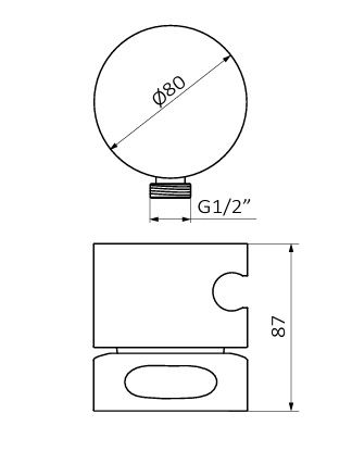 Зовнішня частина змішувача inCool Epoxy 90100101 у білому кольорі