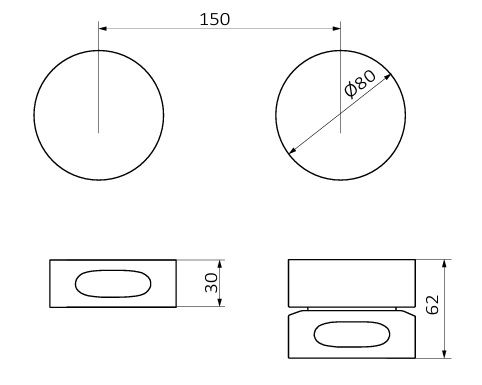 Зовнішня частина змішувача in Cool 90102007 прихованого монтажу на два споживачі Бронза
