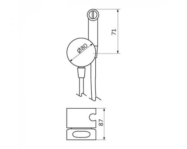Гігієнічний душ, що вбудовується, нержавіюча сталь, GRB in Cool 90127003