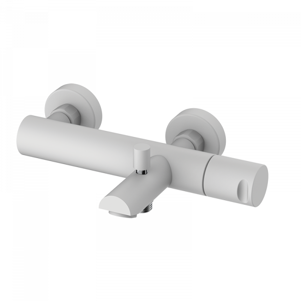 Змішувач для ванни та душу одновентильний та штангою GRB Cool білий 90226901