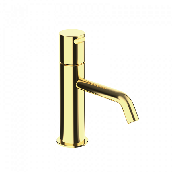 Змішувач для умивальника одновентильний GRB Cool з донним клапаном золото 90512905