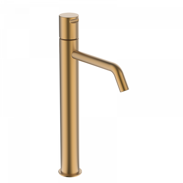 Змішувач для раковини GRB EterNice Cool, вилив 125 мм, з донним клапаном, бронза матовий 90552955 PVD