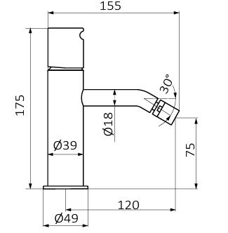 Змішувач для біде GRB InCool EterNice® колір золото 90710988 PVD