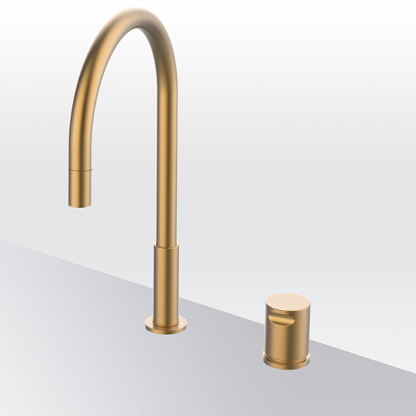 Змішувач для раковини Aura Isola, GRB EterNice Kitchens, колір бронза 90850955 PVD