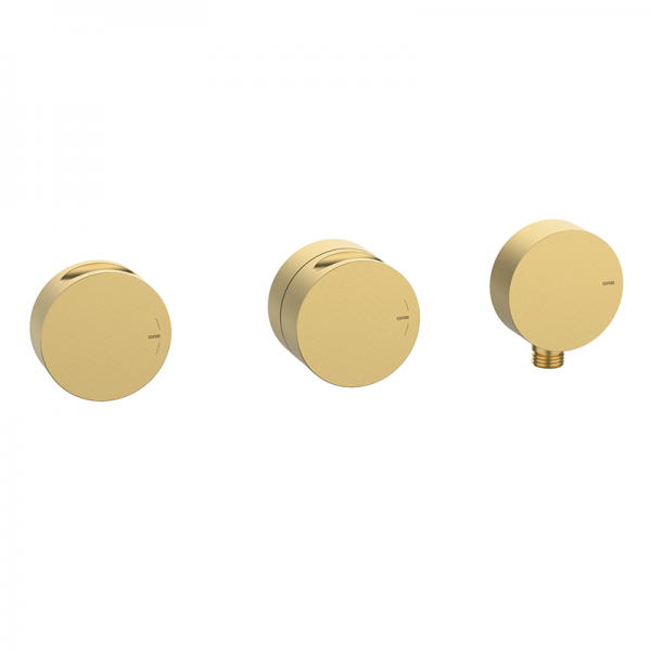 Змішувач для душу GRB in Cool термостатичний 2/3 з виходом для шланга матове золото 90903007