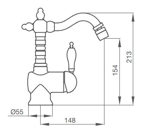 Змішувач для біде Classical 915700