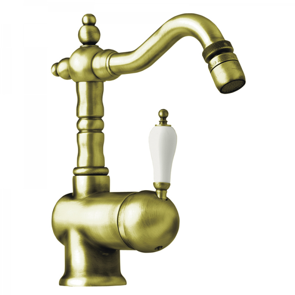Змішувач для біде GRB Clasica Retro 1866 одноважільний з донним клапаном зістарена латунь 921799