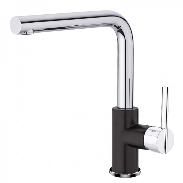 Змішувач для кухні GRB Cocinas одноважільний хром/чорний 990812