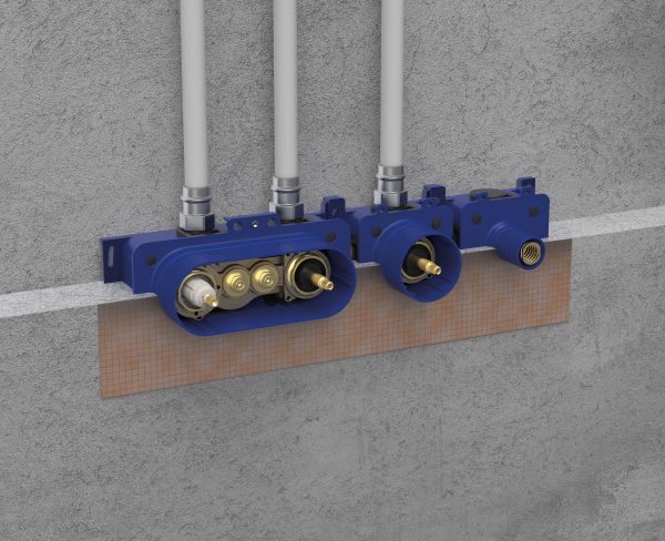 Термостатичний змішувач на 4 споживача Tres B-system, золото 30735401OR