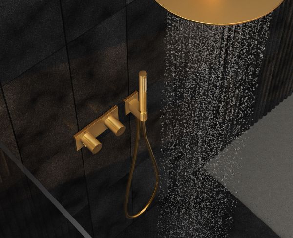 Термостатичний змішувач на 4 споживача Tres B-system, золото 30735401OR