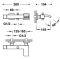 Змішувач для ванни та душу з каскадним виливом Tres Cuadro 10717002
