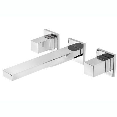 Двовентильний настінний змішувач для раковини 180 мм Tres Cuadro 00815301