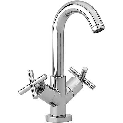 Двовентильний змішувач для раковини з донним клапаном Tres Max 168103