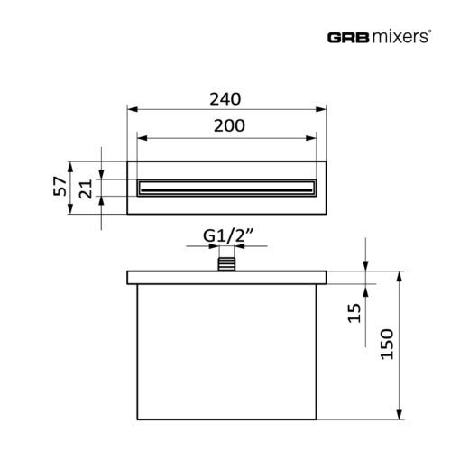 Вилив HYDRO Milfor Inox 05810633 нержавіюча сталь
