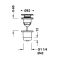 Донний клапан для раковини Tres полірована сталь 24284001AC