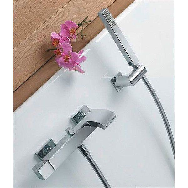 Змішувач для ванни та душу з каскадним виливом Tres Cuadro 10717002