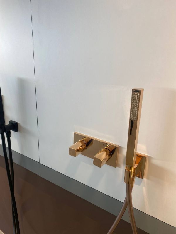 Термостатичний змішувач на 2 споживача Tres B-system, золото 30725201OR