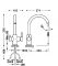 Змішувач для кухні Tres Kitchen, із підключенням питної води 23045302NM