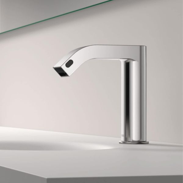 ELECTRONIC Електронний кран для умивальника з 1 виходом води та автоматичним дозатором мила-39210306