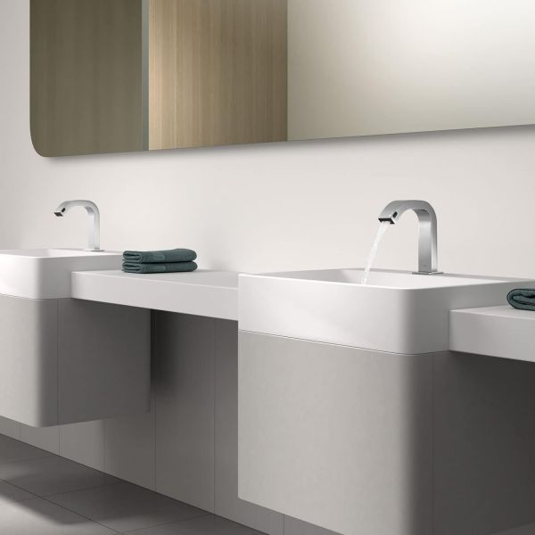 ELECTRONIC Електронний кран для умивальника з 1 виходом води та автоматичним дозатором мила-39210306