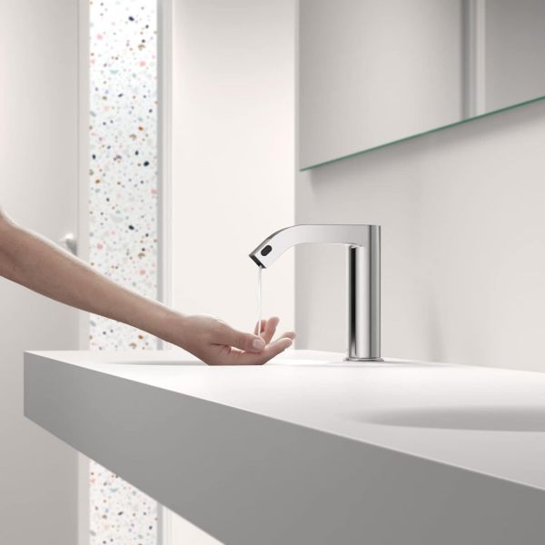 ELECTRONIC Електронний змішувач для умивальника з 1 виходом води та автоматичним дозатором мила-39210304