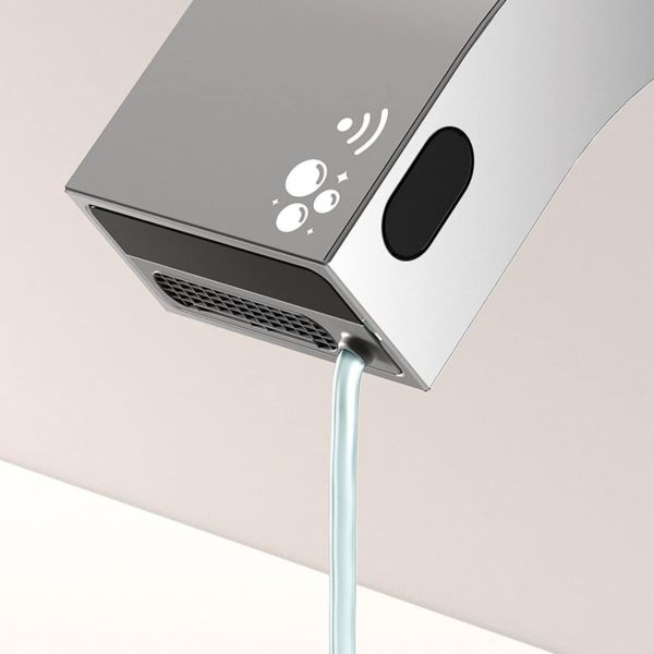 ELECTRONIC Електронний кран для умивальника з 1 виходом води та автоматичним дозатором мила-39210306