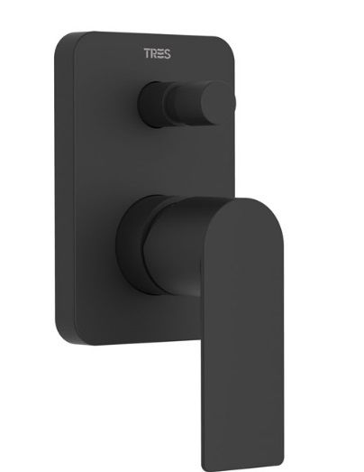 Одноважільний вбудований змішувач (2 канали) Tres Loft 20018001NE