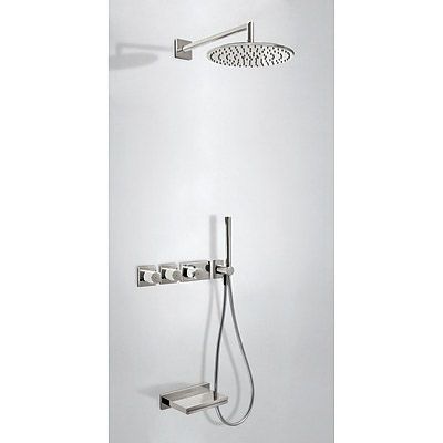 Душова система з термостатом BLOCK SYSTEM 20735308AC, колір сталь